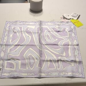 Emilio Pucci Lavender and White Scarf